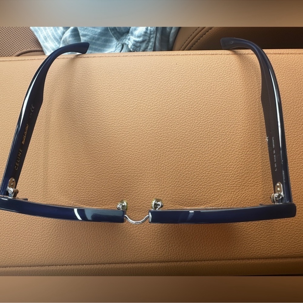 New Celine Acetate Blue and Silver Sunglasses - Picture 7 of 7